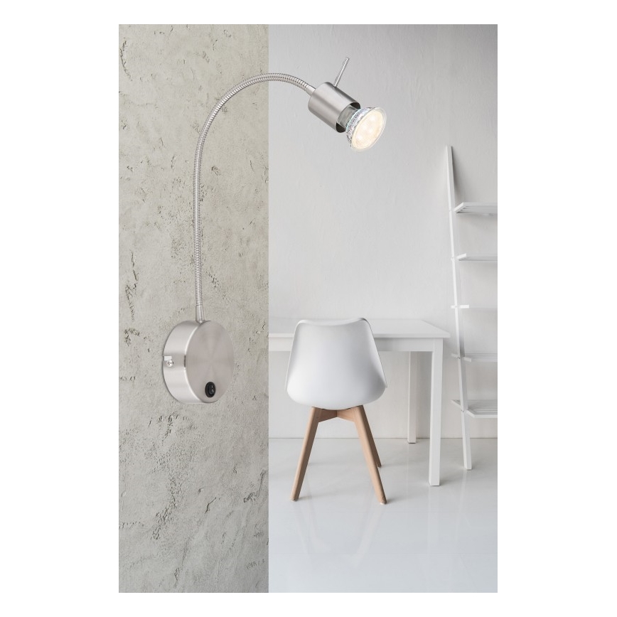 Globo - Fleksibel lampe 1xGU10/35W/230V