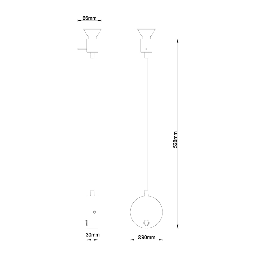 Globo - Væglampe 1xGU10/35W/230V