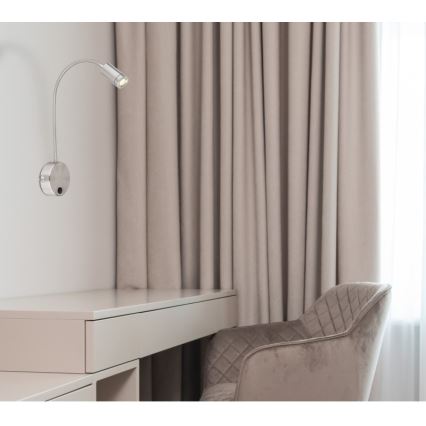 Globo - Fleksibel LED-læselampe LED/3W/230V