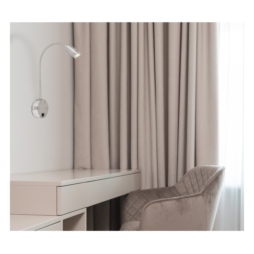 Globo - Fleksibel LED-læselampe LED/3W/230V