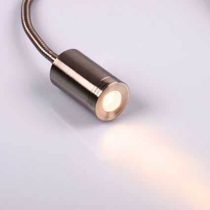 Globo - Fleksibel LED-læselampe LED/3W/230V