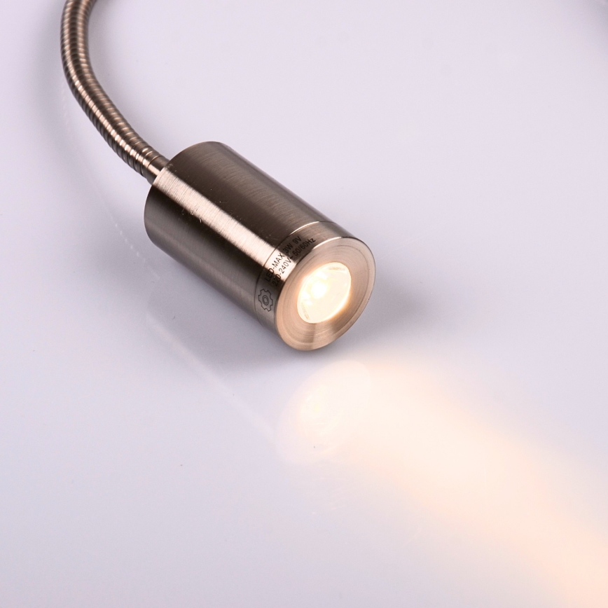 Globo - Fleksibel LED-læselampe LED/3W/230V