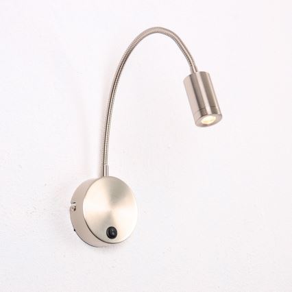 Globo - Fleksibel LED-læselampe LED/3W/230V