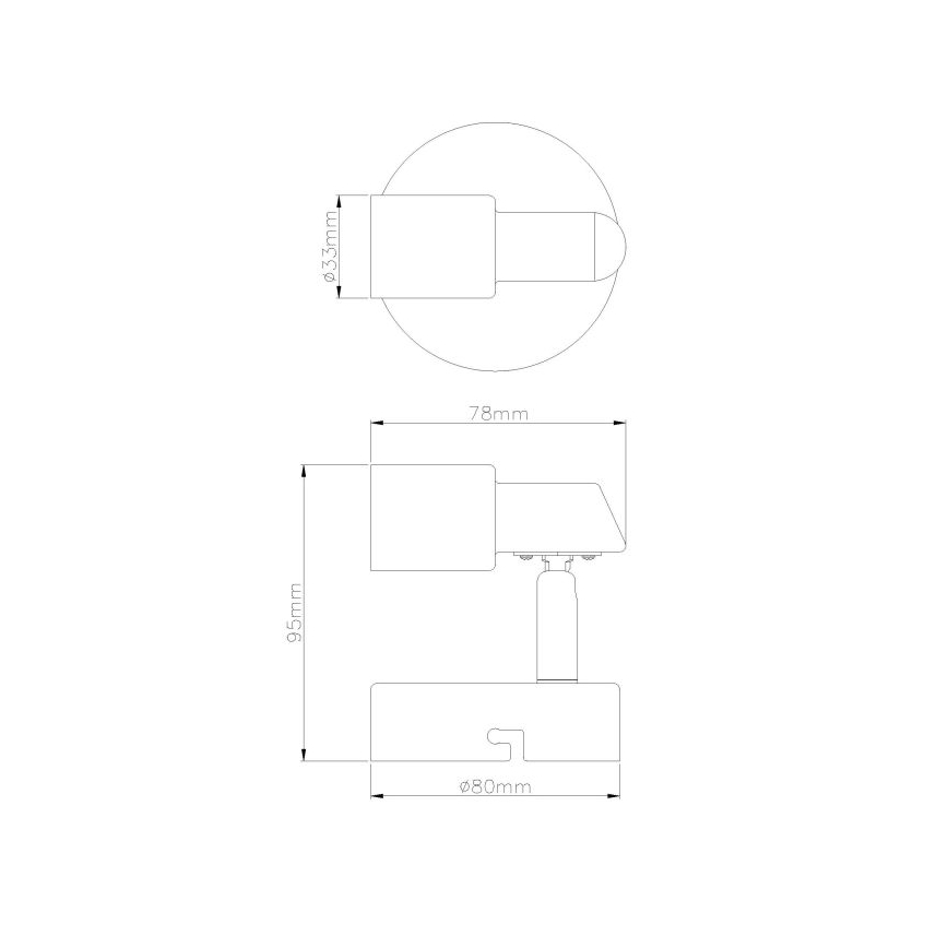 Globo - LED vægspot 1xGU10/3W/230V
