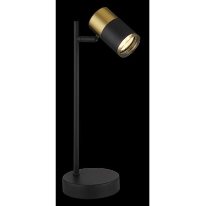 Globo - Bordlampe 1xGU10/5W/230V sort/guldfarvet