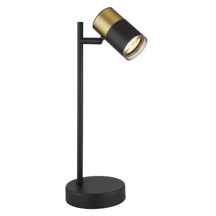Globo - Bordlampe 1xGU10/5W/230V sort/guldfarvet