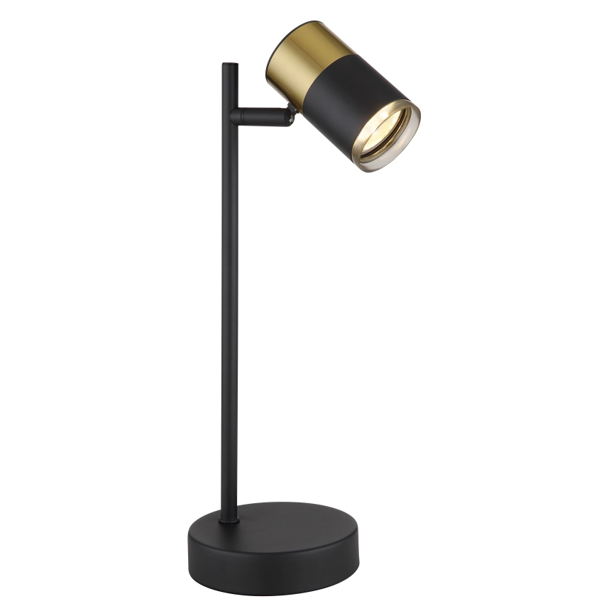 Globo - Bordlampe 1xGU10/5W/230V sort/guldfarvet
