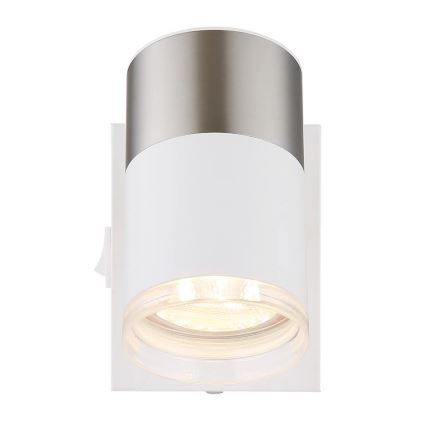 Globo - Vægspot 1xGU10/25W/230V hvid/mat krom