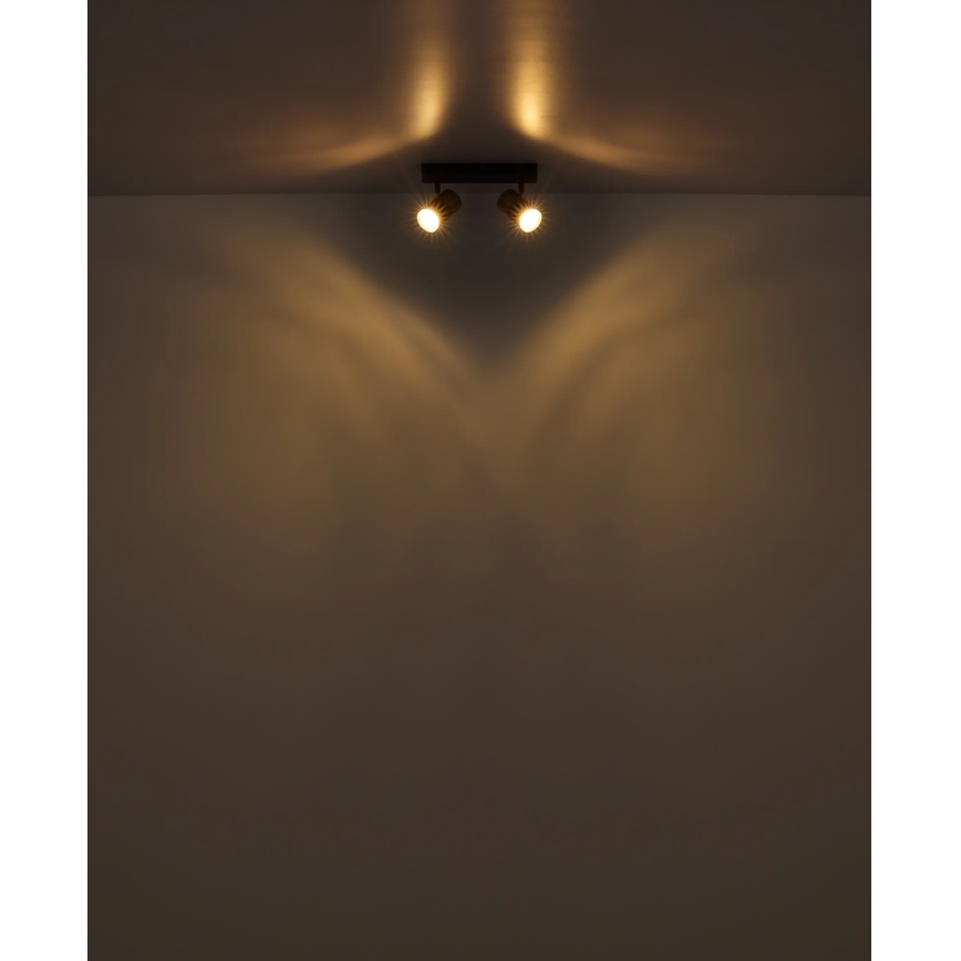 Globo - Spotlampe 2xGU10/25W/230V hvid/mat krom