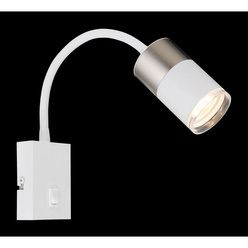 Globo - Vægspot 1xGU10/25W/230V hvid/mat krom