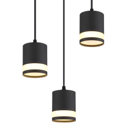 Globo - LED pendel 3xGX53/7W/230V 3000K sort
