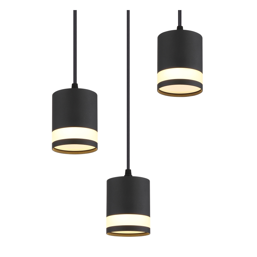 Globo - LED pendel 3xGX53/7W/230V 3000K sort