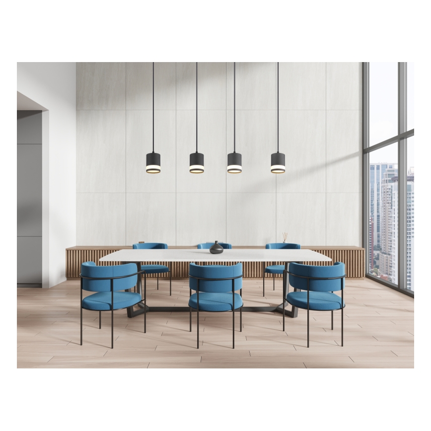 Globo - LED pendel 4xGX53/7W/230V 3000K sort