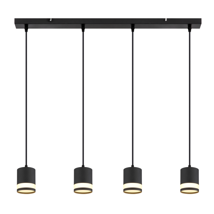 Globo - LED pendel 4xGX53/7W/230V 3000K sort