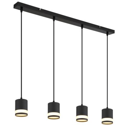 Globo - LED pendel 4xGX53/7W/230V 3000K sort