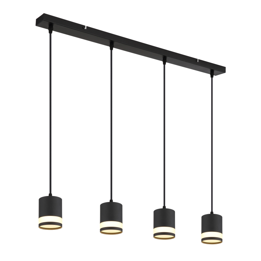 Globo - LED pendel 4xGX53/7W/230V 3000K sort