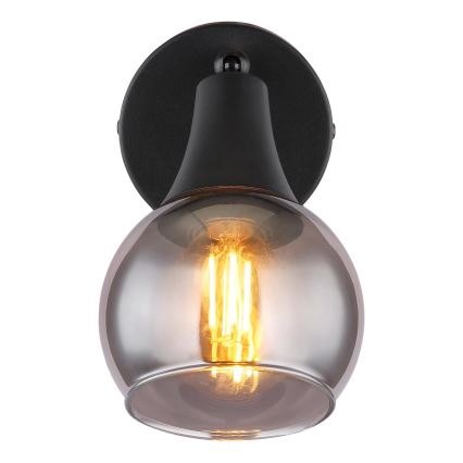 Globo - Vægspot 1xE14/40W/230V sort