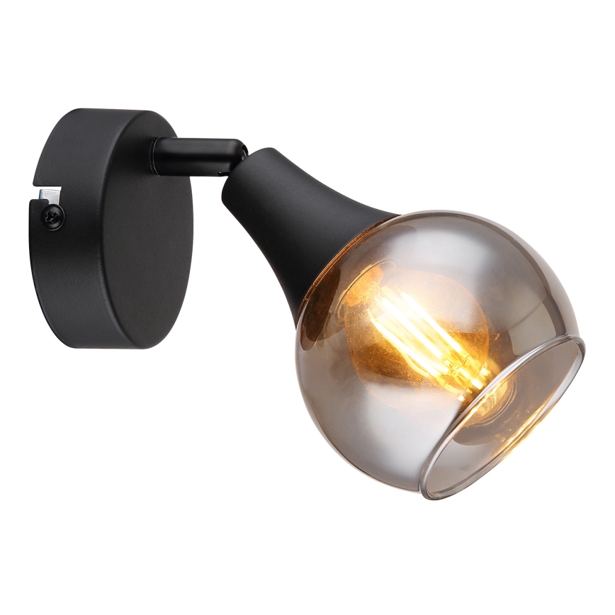 Globo - Vægspot 1xE14/40W/230V sort
