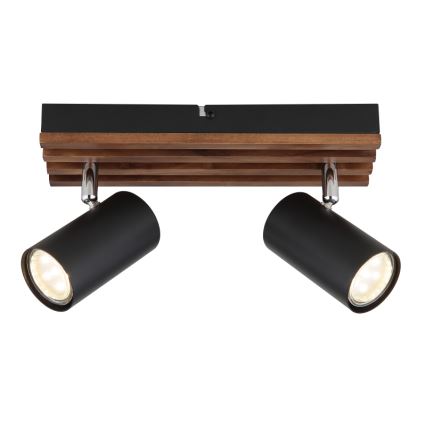 Globo - Spotlampe 2xGU10/25W/230V sort