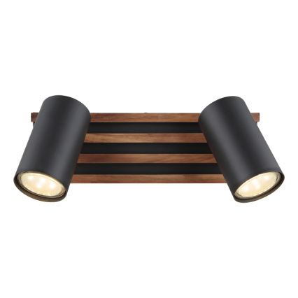 Globo - Spotlampe 2xGU10/25W/230V sort