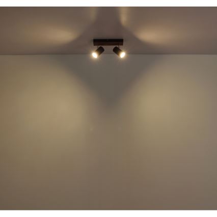 Globo - Spotlampe 2xGU10/25W/230V sort