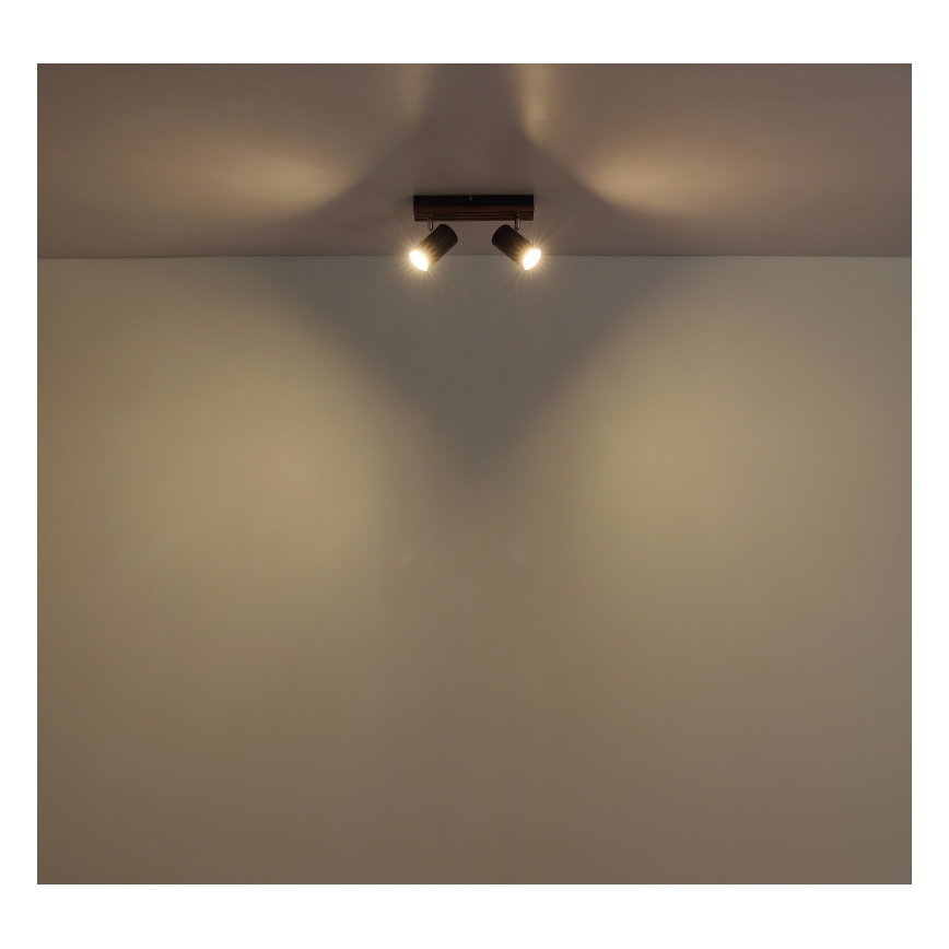 Globo - Spotlampe 2xGU10/25W/230V sort