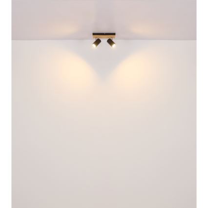 Globo - Spotlampe 2xGU10/25W/230V sort