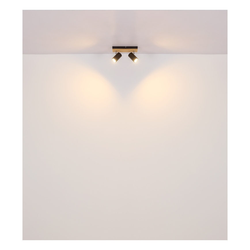 Globo - Spotlampe 2xGU10/25W/230V sort