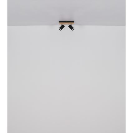 Globo - Spotlampe 2xGU10/25W/230V sort
