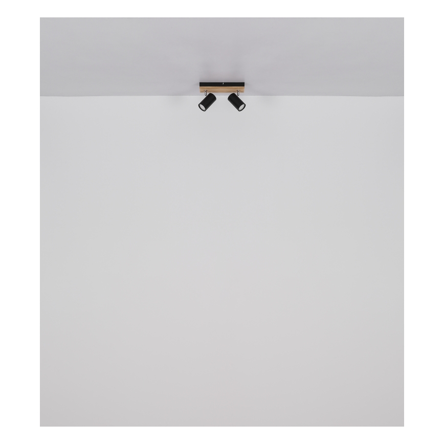 Globo - Spotlampe 2xGU10/25W/230V sort