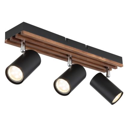 Globo - Spotlampe 3xGU10/25W/230V sort