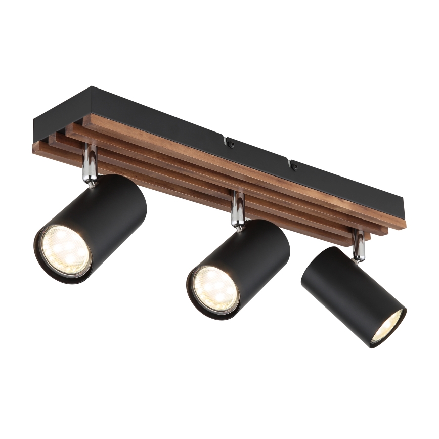 Globo - Spotlampe 3xGU10/25W/230V sort