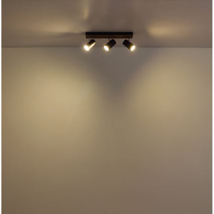 Globo - Spotlampe 3xGU10/25W/230V sort