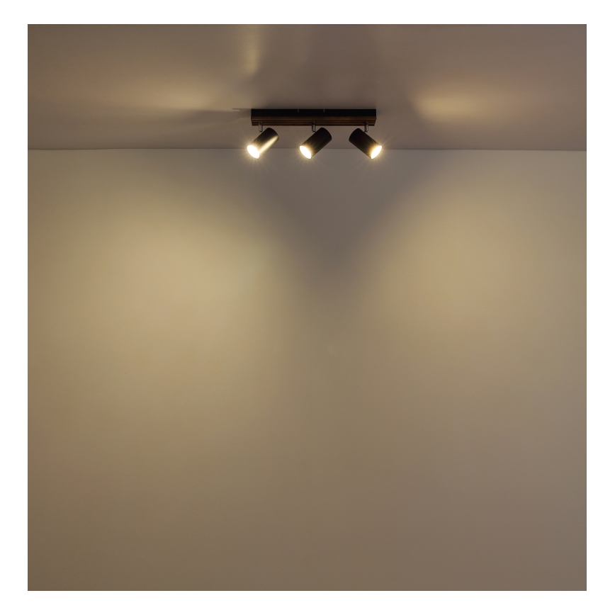 Globo - Spotlampe 3xGU10/25W/230V sort