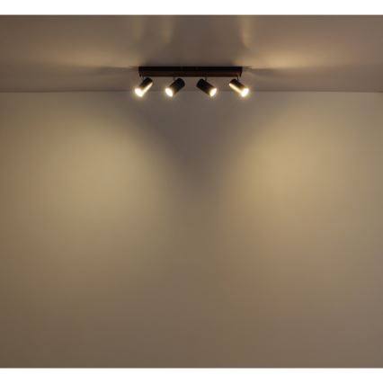 Globo - Spotlampe 4xGU10/25W/230V sort