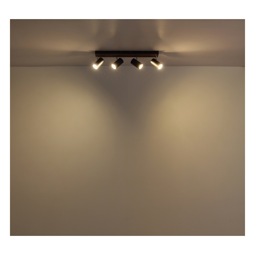 Globo - Spotlampe 4xGU10/25W/230V sort
