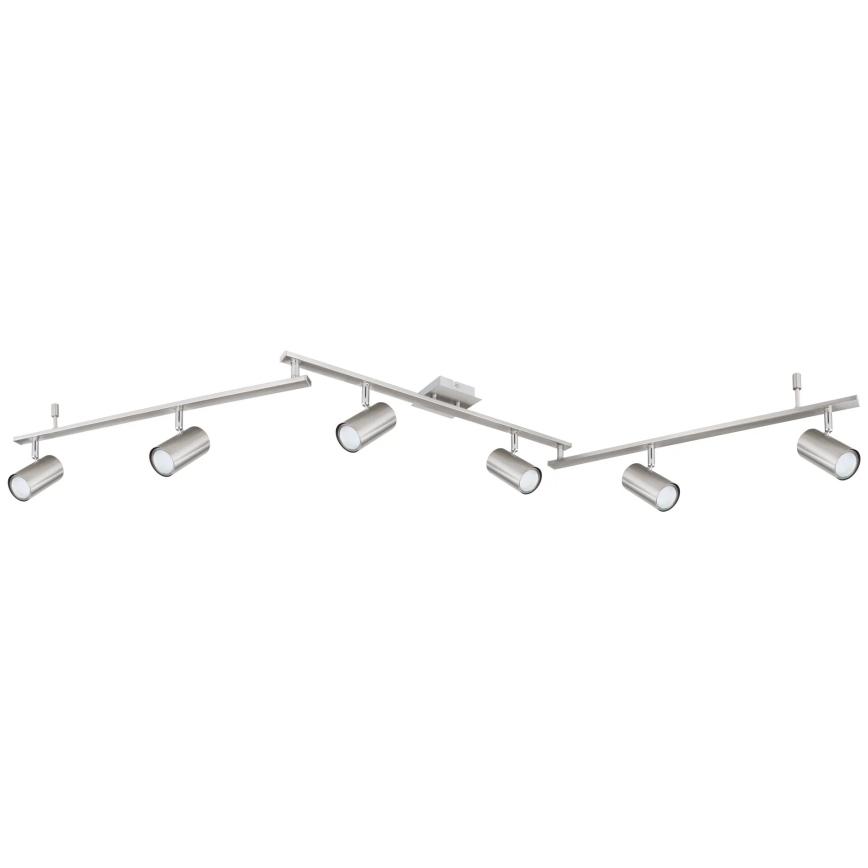 Globo - Spotlampe 6xGU10/35W/230V mat krom