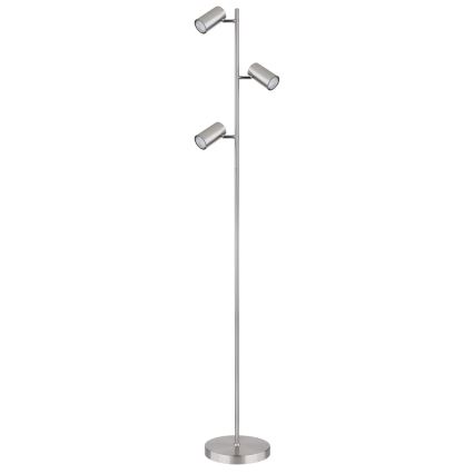 Globo - Gulvlampe 3xGU10/5W/230V mat krom