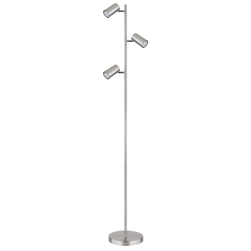 Globo - Gulvlampe 3xGU10/5W/230V mat krom