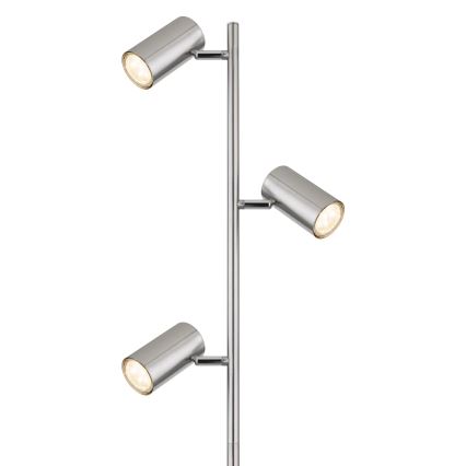 Globo - Gulvlampe 3xGU10/5W/230V mat krom