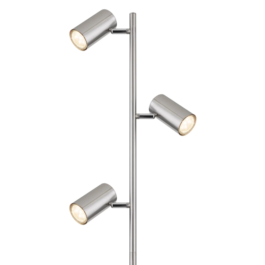 Globo - Gulvlampe 3xGU10/5W/230V mat krom
