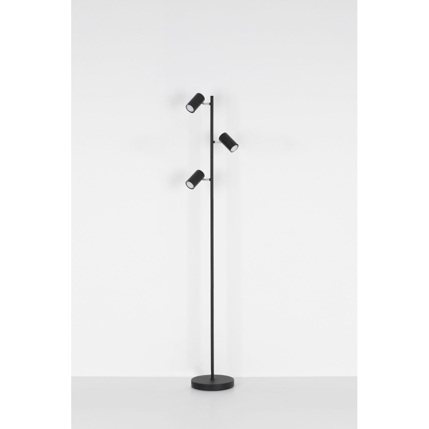 Globo - Gulvlampe 3xGU10/5W/230V sort