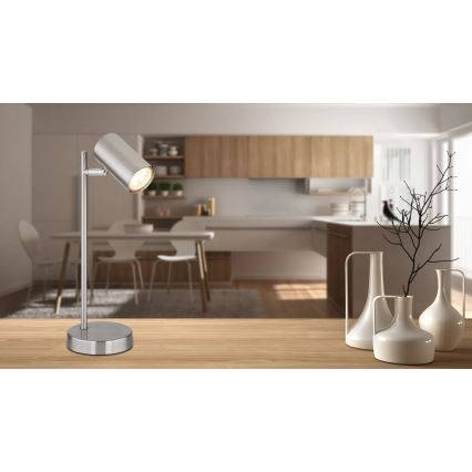 Globo - Bordlampe 1xGU10/5W/230V mat krom