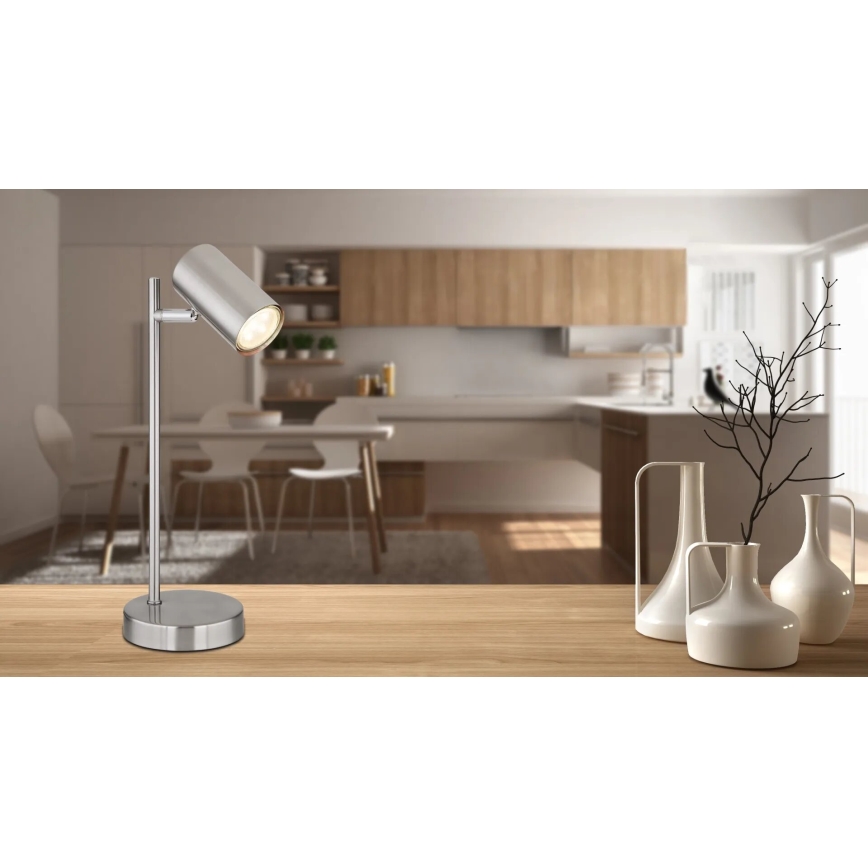 Globo - Bordlampe 1xGU10/5W/230V mat krom