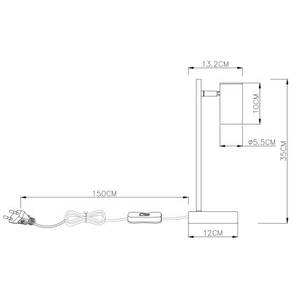 Globo - Bordlampe 1xGU10/5W/230V