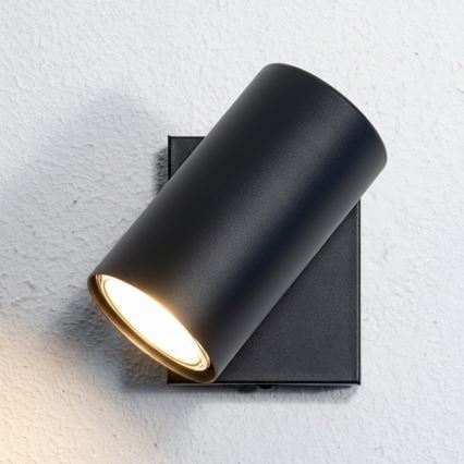 Globo - Vægspot 1xGU10/25W/230V sort