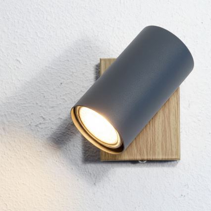 Globo - Vægspot 1xGU10/25W/230V grå/brun