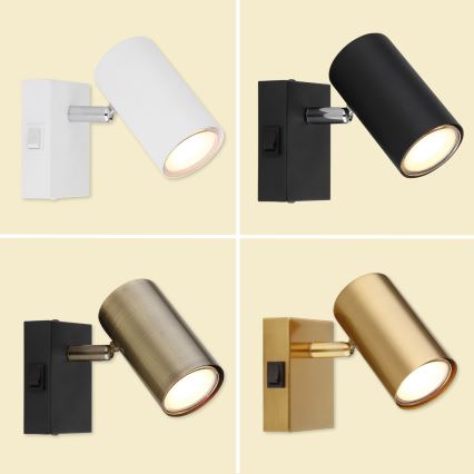 Globo - Vægspot 1xGU10/25W/230V grå/brun