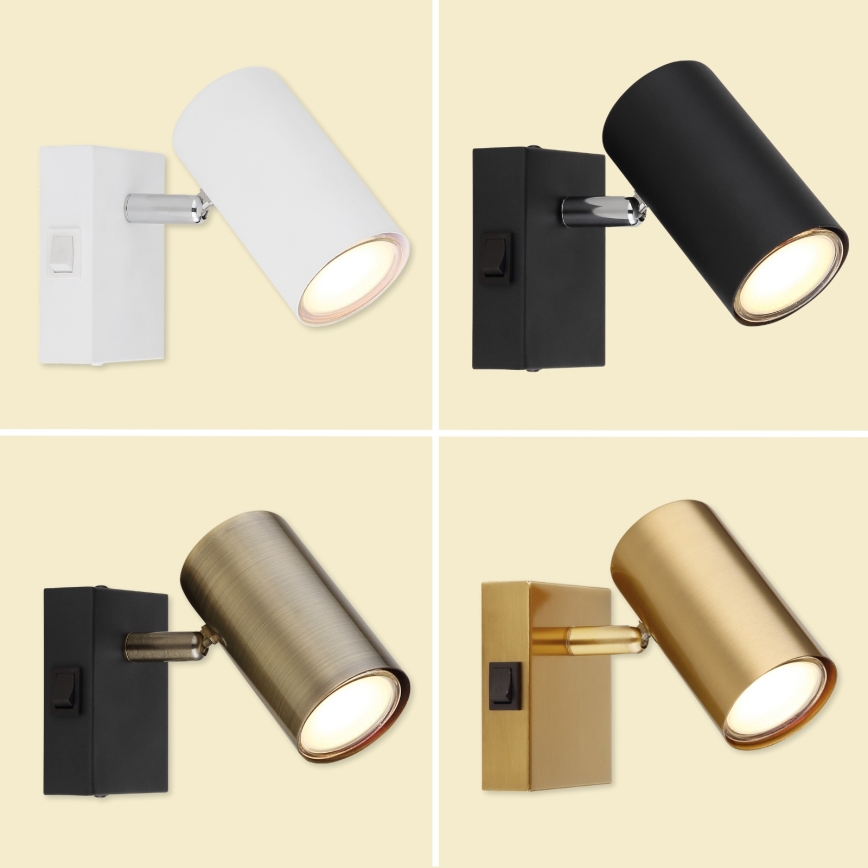 Globo - Vægspot 1xGU10/25W/230V grå/brun