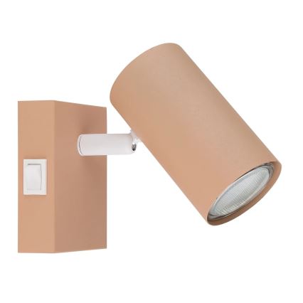 Globo - Vægspot 1xGU10/25W/230V orange